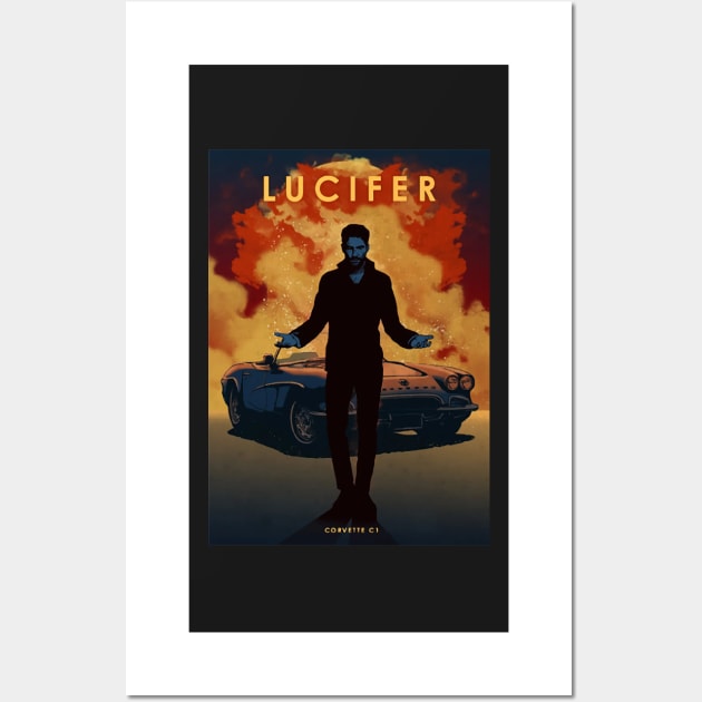 Lucifer - Chevrolet Corvette - Car Legends Wall Art by Great-Peoples